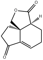 1H,3H-Indeno[3a,4-c]furan-3,7(3aH)-dione,4,5,8,9-tetrahydro-,(3aS,9aS)-(9CI) Struktur