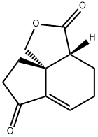 1H,3H-Indeno[3a,4-c]furan-3,7(3aH)-dione,4,5,8,9-tetrahydro-,(3aR,9aR)-(9CI) Struktur