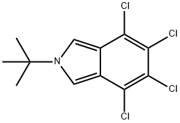 4,5,6,7-Tetrachloro-2-(1,1-dimethylethyl)-2H-isoindole Struktur