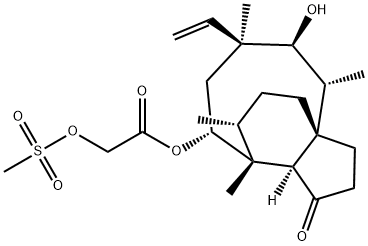 2-[(Methylsulfonyl)oxy]acetic acid (3aS,4R,5S,6S,8R,9R,9aR,10R)-6-ethenyldecahydro-5-hydroxy-4,6,9,10-tetramethyl-1-oxo-3a,9-propano-3aH-cyclopentacycloocten-8-yl ester