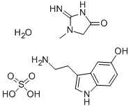 SEROTONIN CREATININE SULFATE MONOHYDRATE Struktur