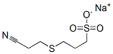 sodium 3-[(2-cyanoethyl)thio]propanesulphonate Struktur