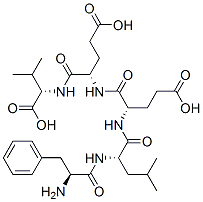 phenylalanyl-leucyl-glutamyl-glutamyl-valine Struktur