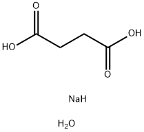 Disodium succinate hexahydrate Struktur