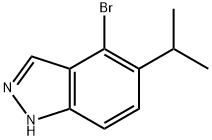 4-BROMO-5-ISOPROPYL-1H-INDAZOLE Struktur