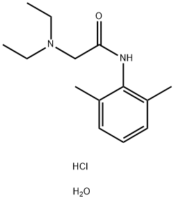 Lidocaine hydrochloride Struktur