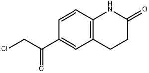 6-(2-CHLORO-ACETYL)-3,4-DIHYDRO-1H-QUINOLIN-2-ONE Struktur