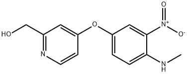 2-Pyridinemethanol, 4-[4-(methylamino)-3-nitrophenoxy]- Struktur