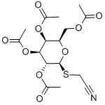 CYANOMETHYL 2,3,4,6-TETRA-O-ACETYL-1-THIO-BETA-D-GALACTOPYRANOSIDE Struktur