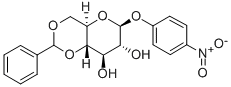 4-Nitrophenyl4,6-benzylidene-b-D-glucopyranoside Struktur