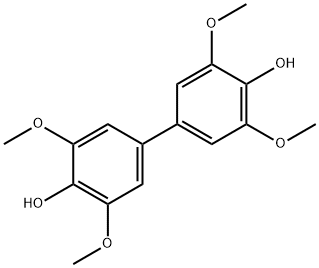 3,3',5,5'-Tetramethoxy-1,1'-biphenyl-4,4'-diol Struktur