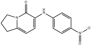 6-(4-NITROPHENYLAMINO)-2,3-DIHYDRO-1H-INDOLIZIN-5-ONE Struktur