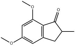 5,7-DIMETHOXY-2-METHYL-INDAN-1-ONE Struktur