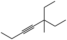 5-Ethyl-5-methyl-3-heptyne. Struktur