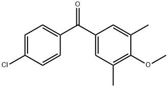 4-CHLORO-3',5'-DIMETHYL-4'-METHOXYBENZOPHENONE Struktur