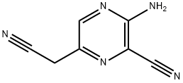 Pyrazineacetonitrile,  5-amino-6-cyano-  (9CI) Struktur