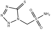 1-SULFAMOYLMETHYL-5-MERCAPTOTETRAZOLE Struktur