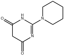 2-Piperidinopyrimidine-4,6(1H,5H)-dione Struktur