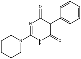 5-Phenyl-2-piperidinopyrimidine-4,6(1H,5H)-dione Struktur