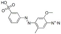 2-Methoxy-5-methyl-4-[(3-sulfophenyl)azo]benzenediazonium Struktur