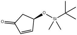 (4R)-(+)-T-BUTYLDIMETHYLSILOXY-2-CYCLOPENTEN-1-ONE Struktur