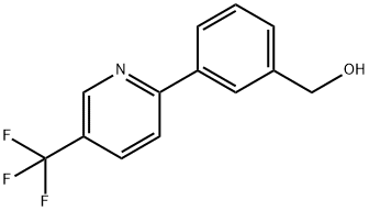 3-(3-(Trifluoromethyl)pyridin-2-yl)benzyl alcohol Struktur