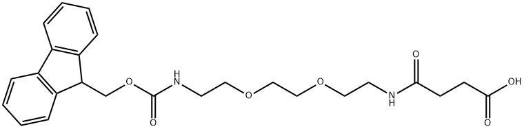 N-(FMOC-8-AMINO-3,6-DIOXA-OCTYL)-SUCCINAMIC ACID Struktur