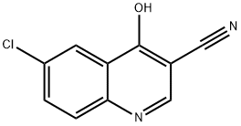 6-Chloro-4-hydroxyquinoline-3- carbonitrile Struktur