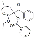 2-Benzoyl-2-(benzoyloxy)-4-methylvaleric acid ethyl ester Struktur