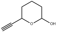 2H-Pyran-2-ol, 6-ethynyltetrahydro- (9CI) Struktur