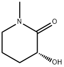 2-Piperidinone,3-hydroxy-1-methyl-,(3R)-(9CI) Struktur