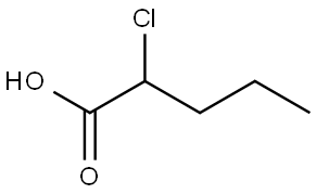 2-Chlorovaleric acid Struktur