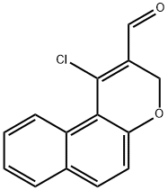 1-CHLORO-3H-BENZO[F]CHROMENE-2-CARBALDEHYDE Struktur