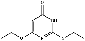 4(1H)-Pyrimidinone, 6-ethoxy-2-(ethylthio)- (9CI) Struktur