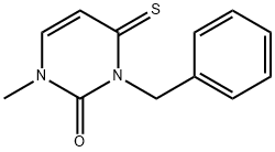 2(1H)-Pyrimidinone,  3,4-dihydro-1-methyl-3-(phenylmethyl)-4-thioxo- Struktur