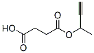 Succinic acid hydrogen 1-(1-methyl-2-propynyl) ester Struktur