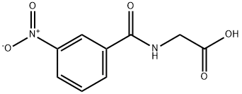 (3-NITRO-BENZOYLAMINO)-ACETIC ACID Struktur