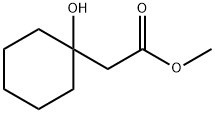 methyl 2-(1-hydroxycyclohexyl)acetate Struktur