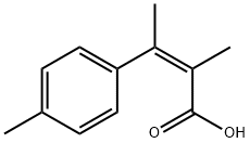 2-Butenoicacid,2-methyl-3-(4-methylphenyl)-,(Z)-(9CI) Struktur