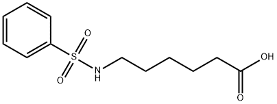 6-[(phenylsulphonyl)amino]hexanoic acid Struktur