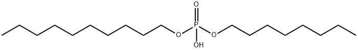 Phosphoric acid hydrogen decyl=octyl ester Struktur