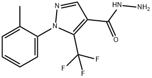 5-(TRIFLUOROMETHYL)-1-O-TOLYL-1H-PYRAZOLE-4-CARBOHYDRAZIDE Struktur