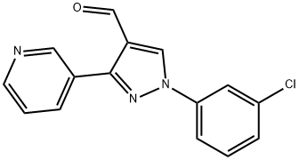 1-(3-CHLOROPHENYL)-3-(PYRIDIN-3-YL)-1H-PYRAZOLE-4-CARBALDEHYDE price.