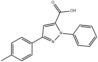 1-PHENYL-3-P-TOLYL-1H-PYRAZOLE-5-CARBOXYLIC ACID Struktur