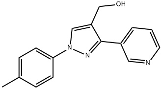 (3-(PYRIDIN-3-YL)-1-P-TOLYL-1H-PYRAZOL-4-YL)METHANOL Struktur