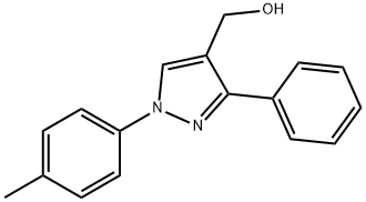 (3-PHENYL-1-P-TOLYL-1H-PYRAZOL-4-YL)METHANOL Struktur