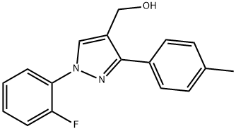 (1-(2-FLUOROPHENYL)-3-P-TOLYL-1H-PYRAZOL-4-YL)METHANOL Struktur