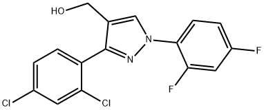 (3-(2,4-DICHLOROPHENYL)-1-(2,4-DIFLUOROPHENYL)-1H-PYRAZOL-4-YL)METHANOL Structure