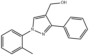 (3-PHENYL-1-O-TOLYL-1H-PYRAZOL-4-YL)METHANOL Struktur