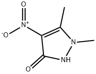 3H-Pyrazol-3-one,  1,2-dihydro-1,5-dimethyl-4-nitro- Struktur